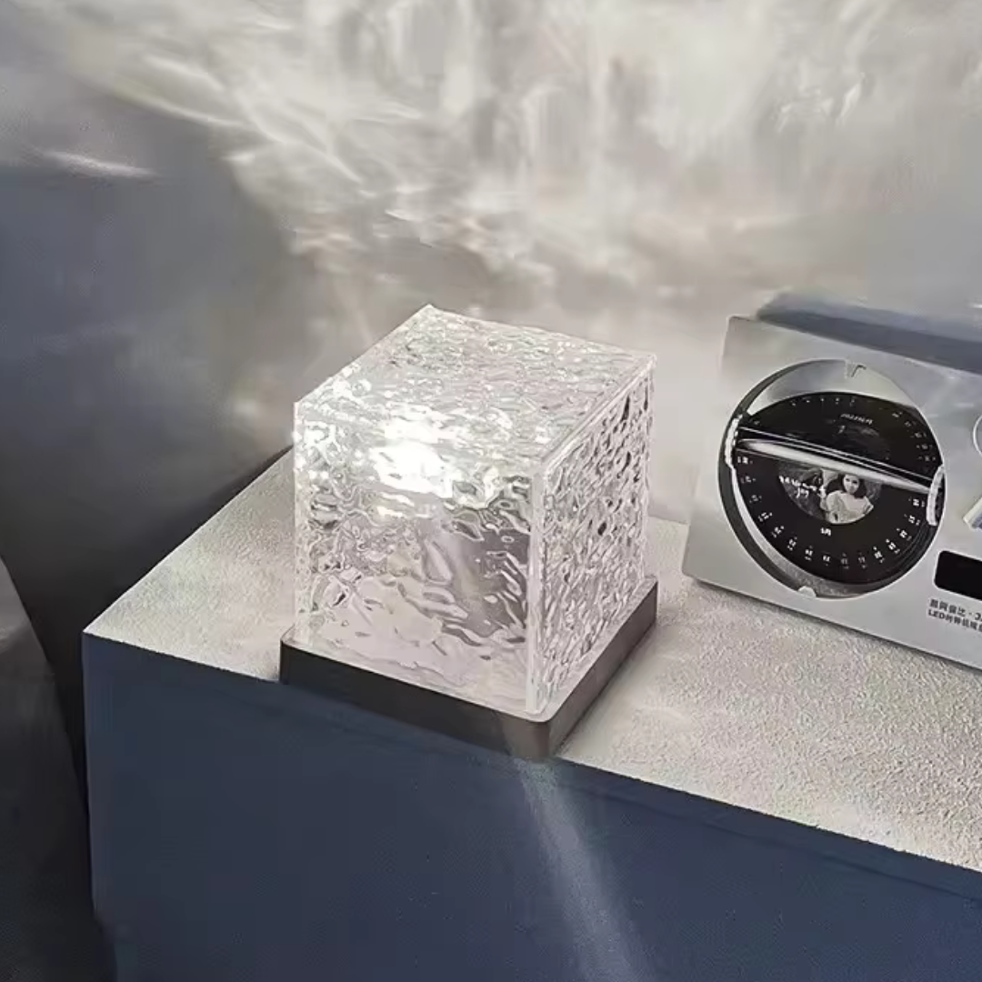 Water Ripple Projection Lamp β Color-Changing LED Light with Remote Control, Soothing Effect