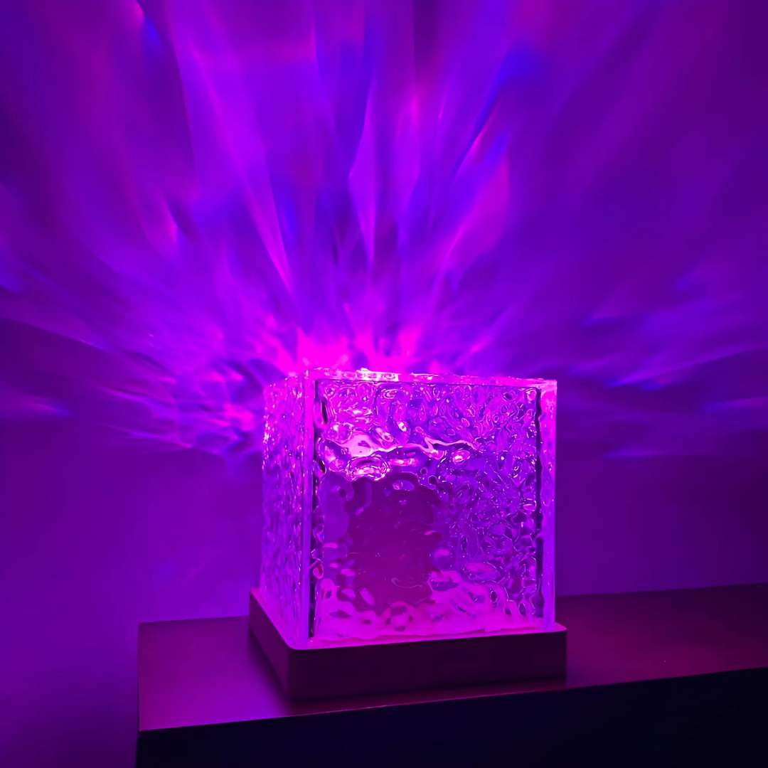 Water Ripple Projection Lamp β Color-Changing LED Light with Remote Control, Soothing Effect