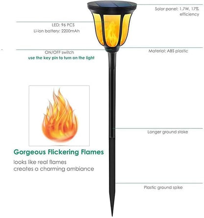 LED Solar Torch Light