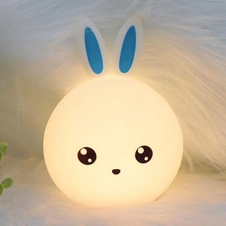 Bunny Silicone Lamp With 7 Color Light