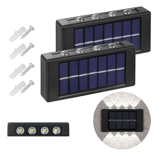 Solar Wall Lamp with 8 LED