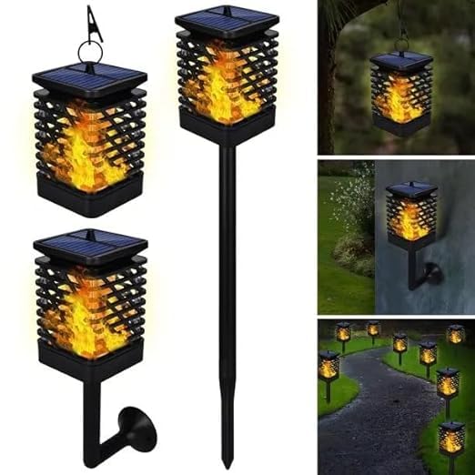 Solar Lanterns  Flame Soft Ambient Light for Garden, Pathway, Patio, Balcony.