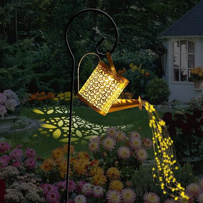 Solar Garden Watering Can Light