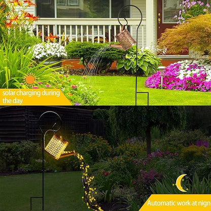 Solar Garden Watering Can Light