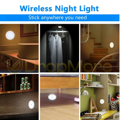 Intelligent Motion Sensor Light with USB Charging Rechargeable Battery | Self Adhesive/Magnet | 3 Modes | Wireless Light for Wardrobe, Kitchen,Cabinet,Stairways (White)