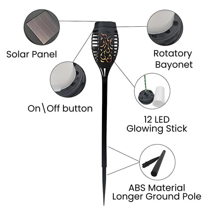 Solar Flame Light 12 LED