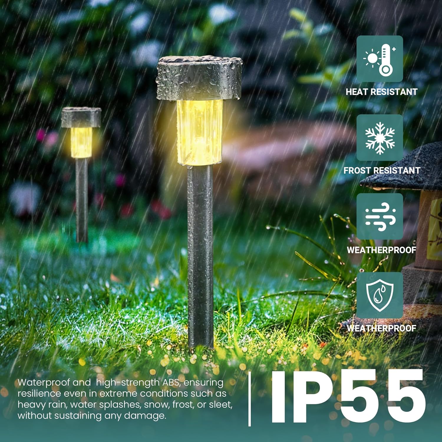 Stainless Steel Solar Pathway Lights