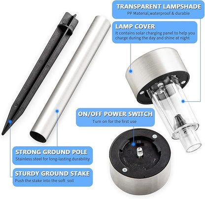 Stainless Steel Solar Pathway Lights