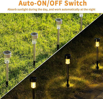 Stainless Steel Solar Pathway Lights