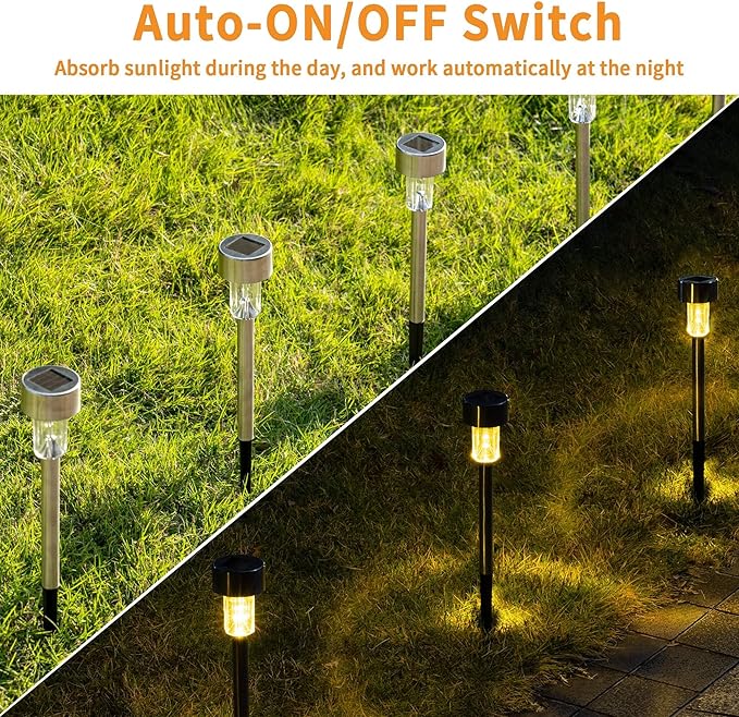 Stainless Steel Solar Pathway Lights