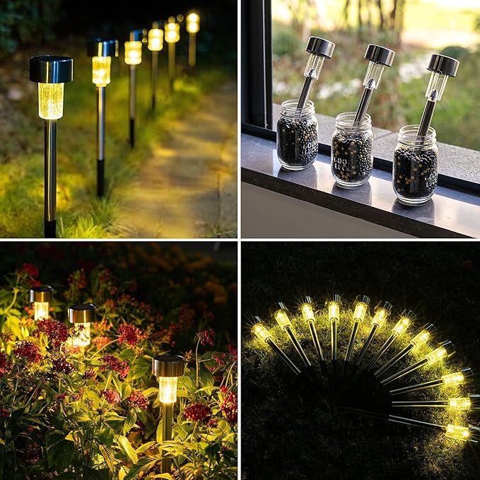 Stainless Steel Solar Pathway Lights