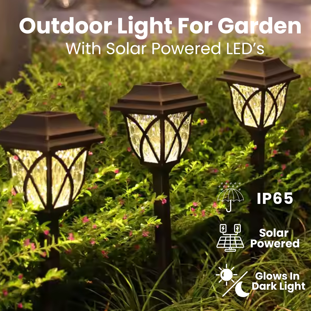 Outdoor with Solar Powered LED