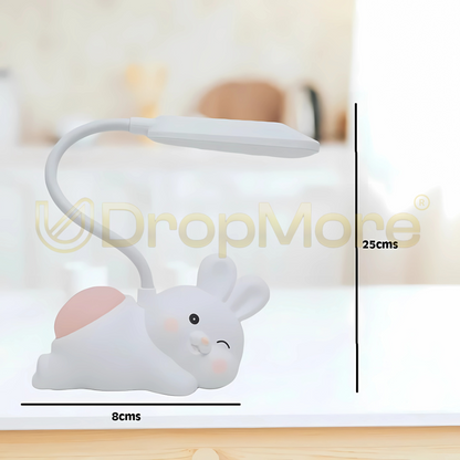 Rabbit LED Table Lamp | White & Pink