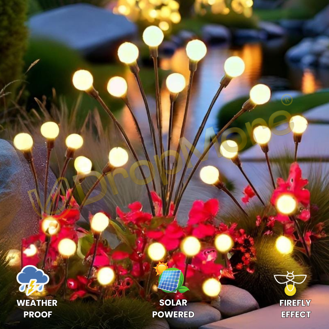 Solar Firefly Lights (8 LEDs) | Pack of 4