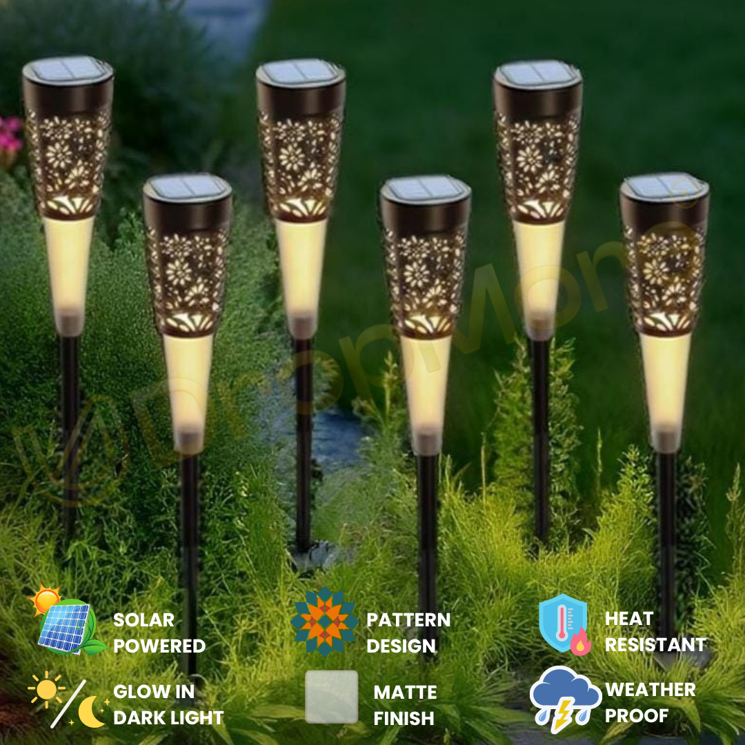 Outdoor Solar Pathway  Light | Pack of 6