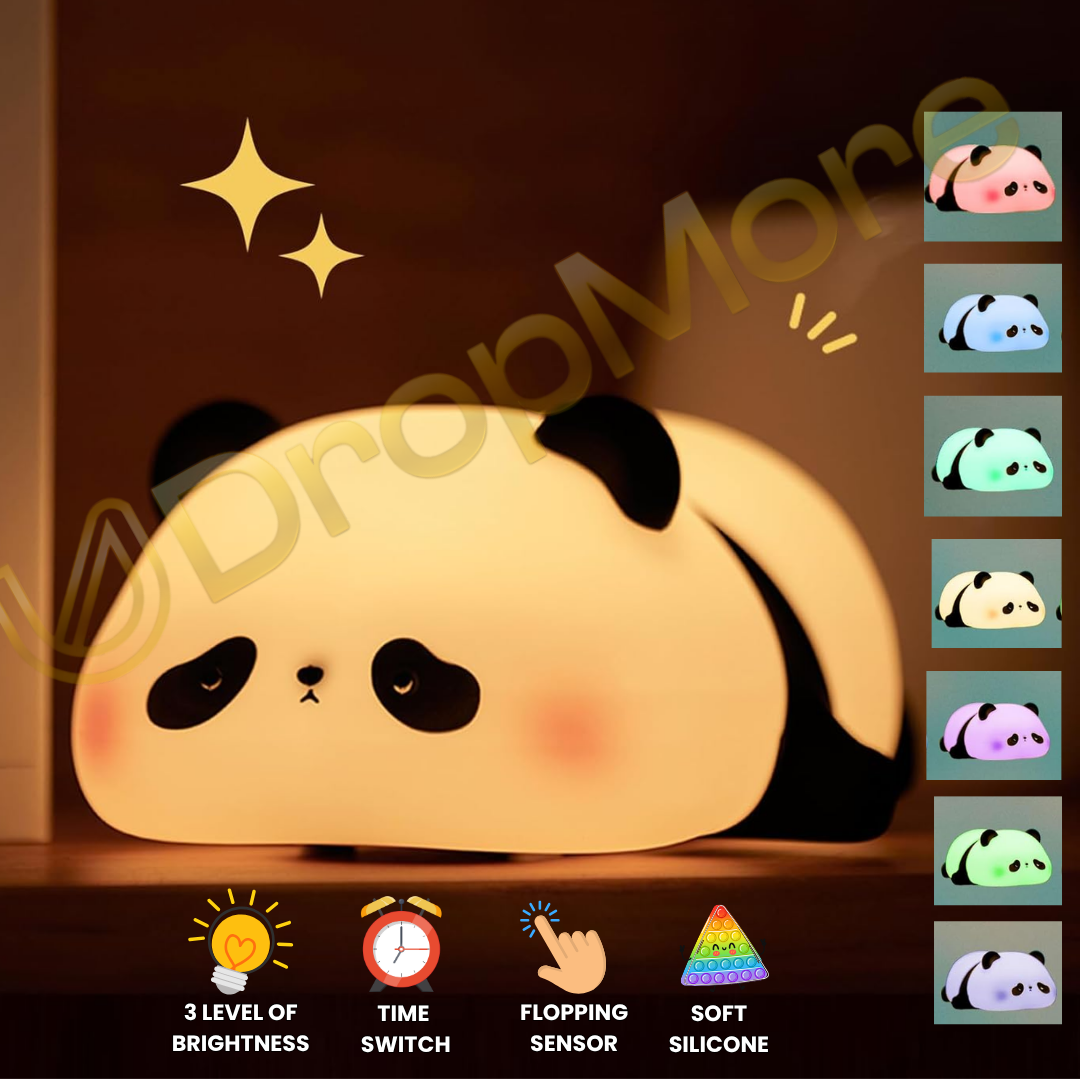 Sleeping Panda Silicon Touch Lamp