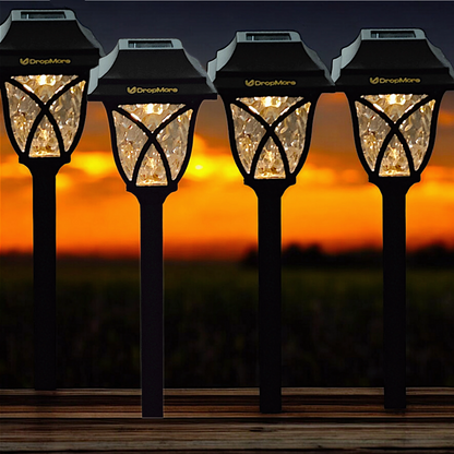 Outdoor Light with Solar Powered LED Soft Ambient Lighting for Pathway, Lighting for Garden