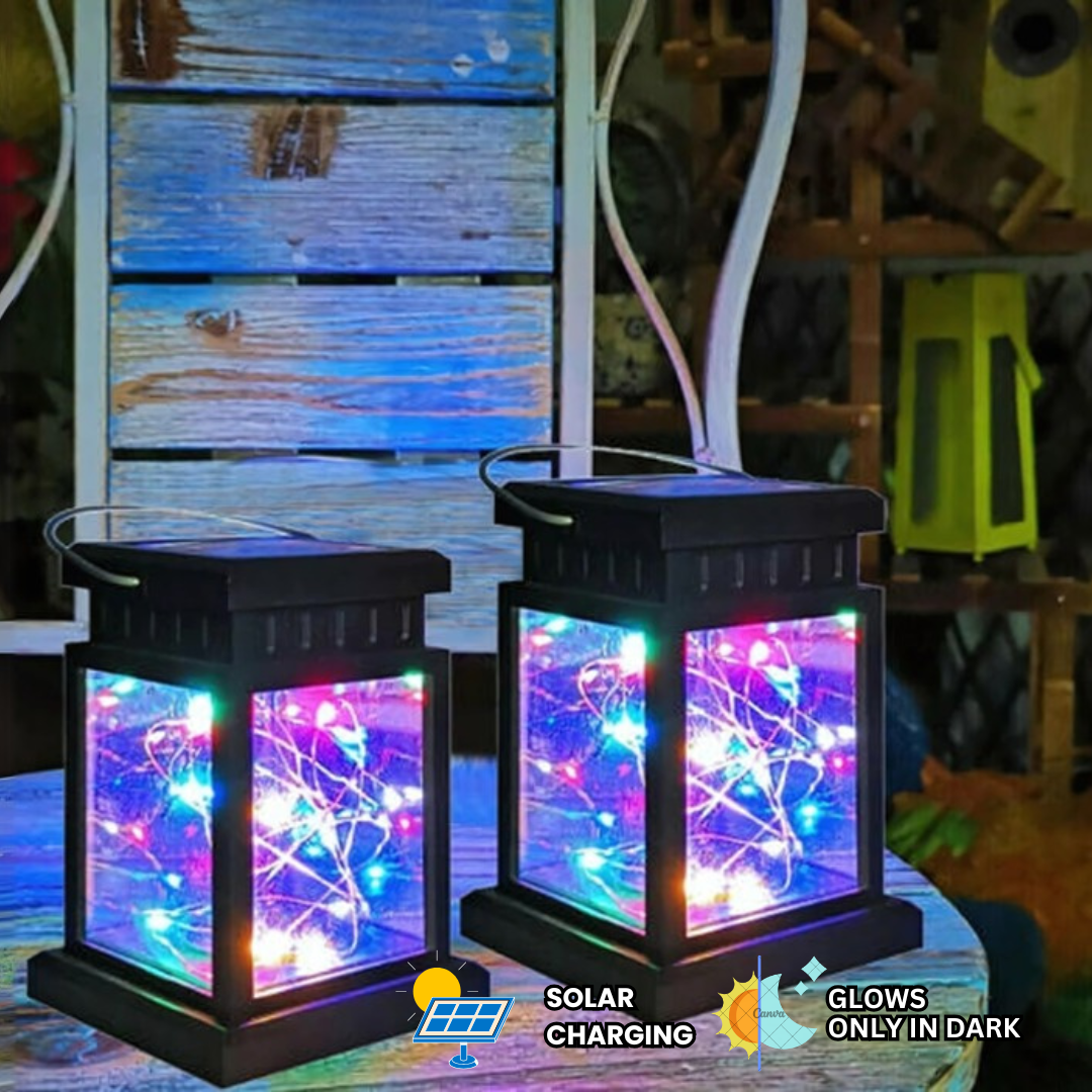 Solar Lantern Lamp Light| IP65 Weatherproof for Outdoor Garden  Decorative Landscape |Multicolor