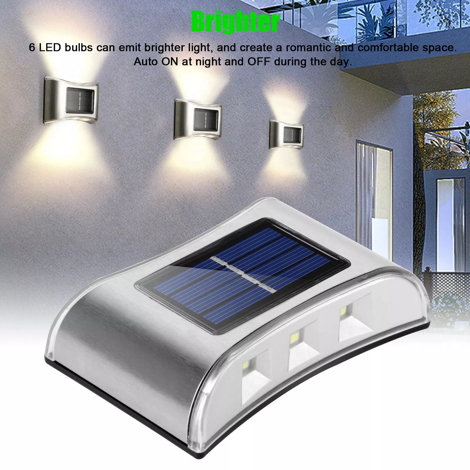 Solar Wall Light 6 LED