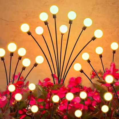 Solar Firefly Lights (8 LED Each) Solar Outdoor Lights Garden Lights Waterproof,Swaying Garden Lights for Path Fence | Set of 2/4