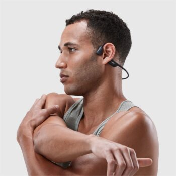 SHOKZ OpenRun Pro Bone Conduction Open-Ear Sport Headphones (Swift Black)