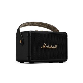 Marshall Kilburn II Portable Bluetooth Speaker (IPX2 Water Resistant, Multi Directional Sound, Stereo Channel, Black and Brass)