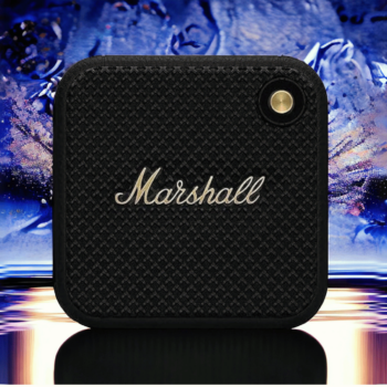 Marshall Willen Portable Bluetooth Speaker – Black and Brass