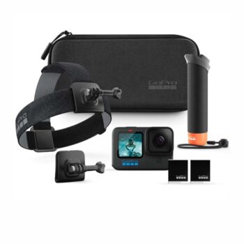 GoPro Hero12 Bundle Pack – Includes Hero12 Action Camera, 2-Batteries, Floating Hand Grip, Head Strap, Curved Adhesive Mount, Mounting Buckle, Carrying Case (1-Yr International + 1-Yr India Warranty)