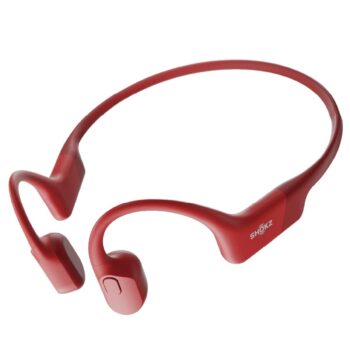 SHOKZ OpenRun Bone Conduction Sports Headphones, Bluetooth (Red)