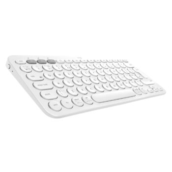 Logitech K380 Wireless Multi-Device Bluetooth Keyboard for Windows, Apple Ios, Apple Tv, Android Or Chrome, for Pc/Mac/Laptop/Smartphone/Tablet (Off White)