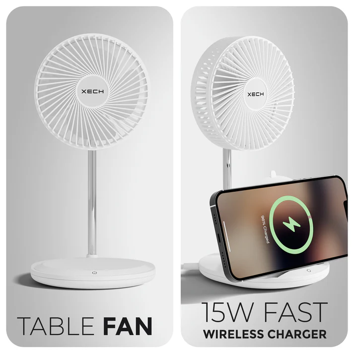 Xech Aero Charge portable fan and wireless charger